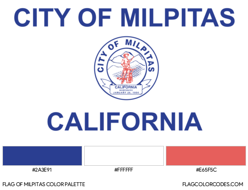Milpitas Flag Color Palette