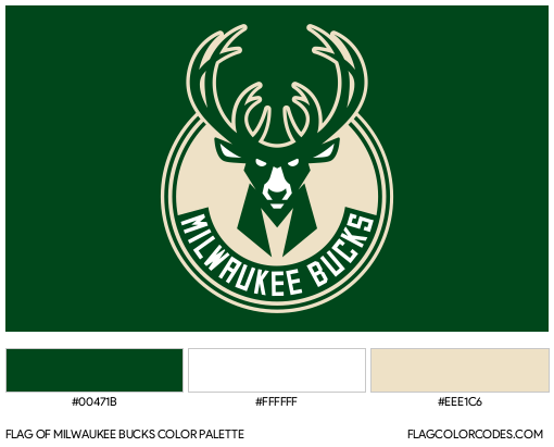 Milwaukee Bucks Flag Color Palette