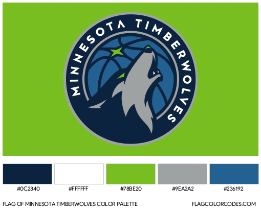 Minnesota Timberwolves Flag Color Palette