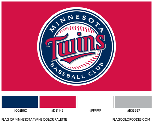 Minnesota Twins Flag Color Palette