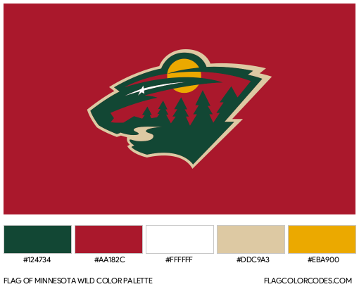 Minnesota Wild Flag Color Palette