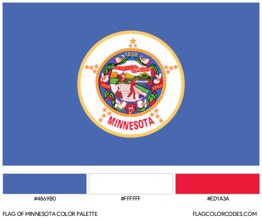 Minnesota Flag Color Palette