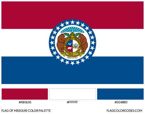 Missouri Flag Color Palette