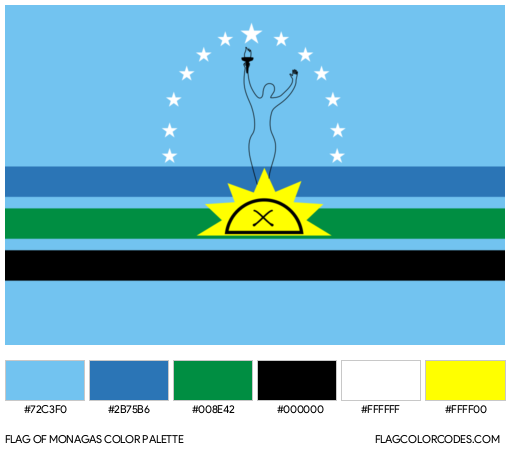 Monagas Flag Color Palette