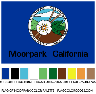Moorpark Flag Color Palette