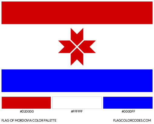 Mordovia Flag Color Palette