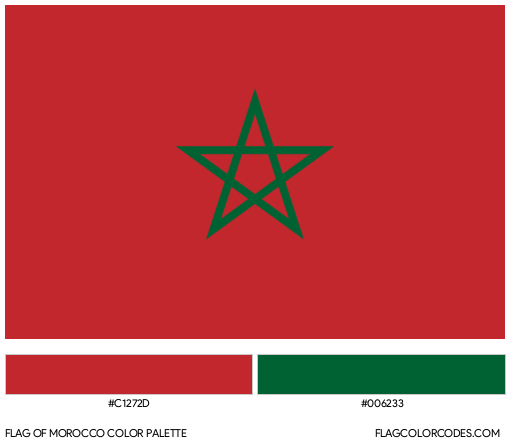 Morocco Flag Color Palette