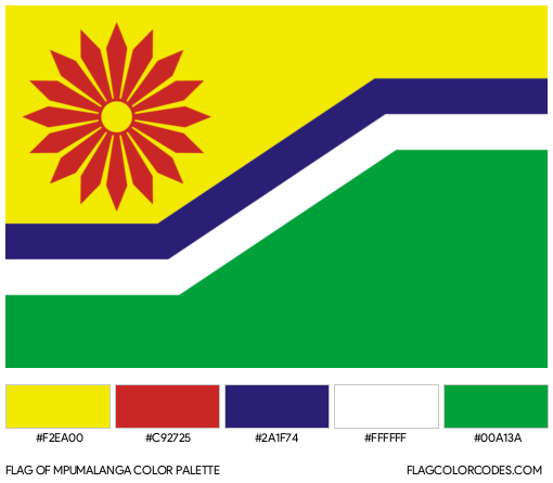Mpumalanga Flag Color Palette