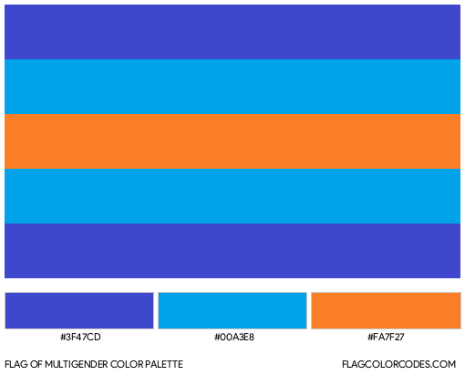 Multigender Flag Color Palette