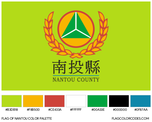 Nantou Flag Color Palette