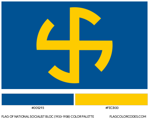 National Socialist Bloc (1933-1938) Flag Color Palette