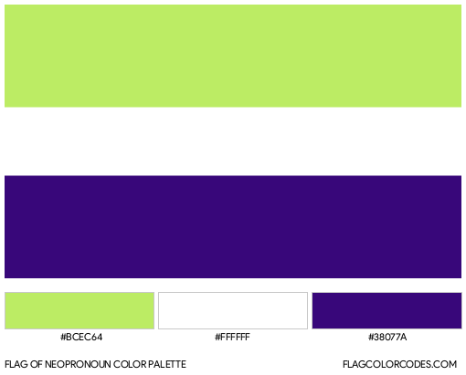 Neopronoun Flag Color Palette