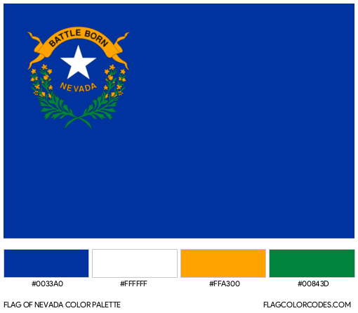 Nevada Flag Color Palette