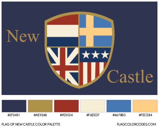 New Castle Flag Color Palette