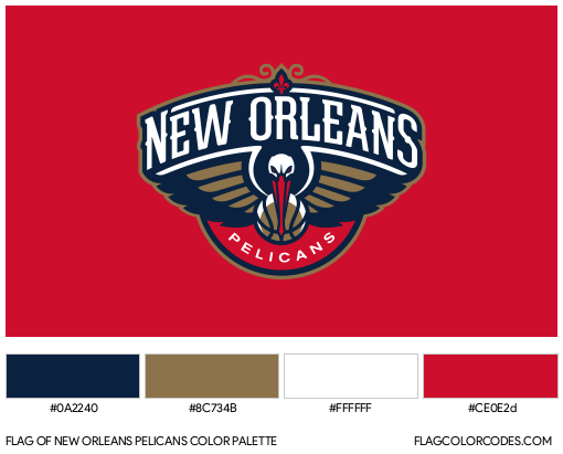 New Orleans Pelicans Flag Color Palette