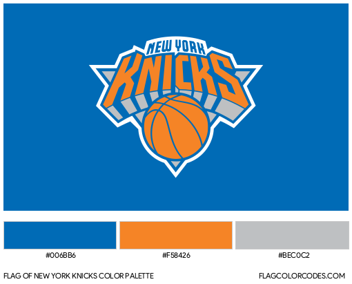 New York Knicks Flag Color Palette
