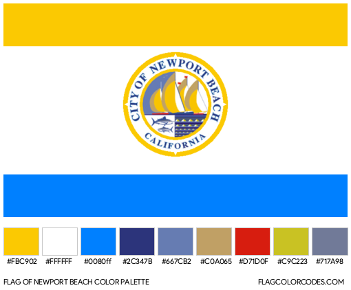 Newport Beach Flag Color Palette