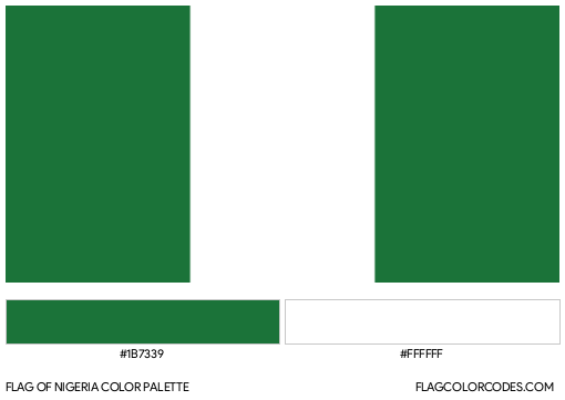 Nigeria Flag Color Palette