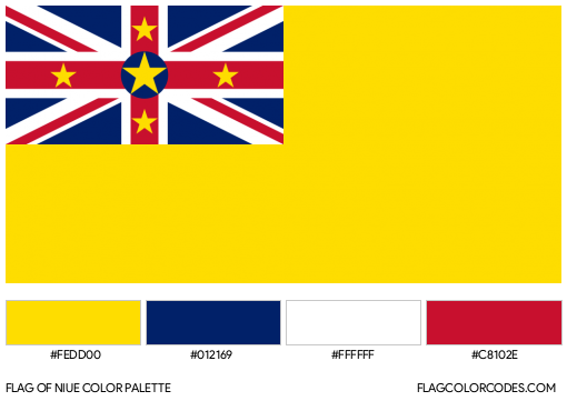 Niue Flag Color Palette