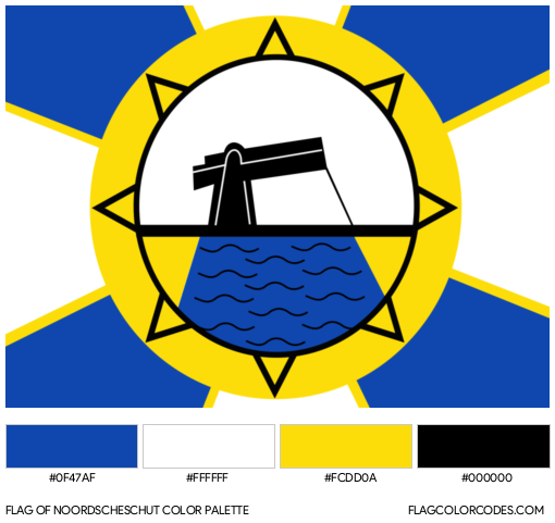 Noordscheschut Flag Color Palette