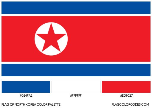 North Korea Flag Color Palette