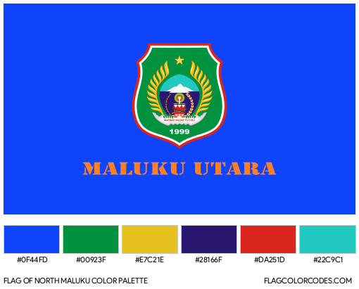 North Maluku Flag Color Palette