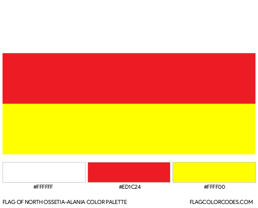 North Ossetia-Alania Flag Color Palette
