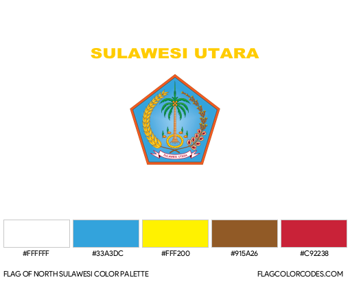 North Sulawesi Flag Color Palette