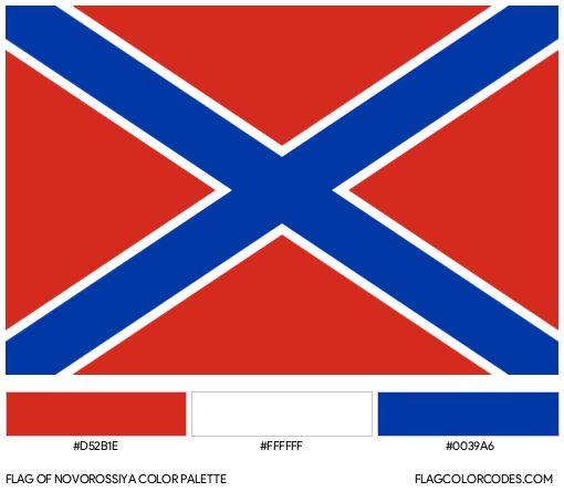 Novorossiya Flag Color Palette