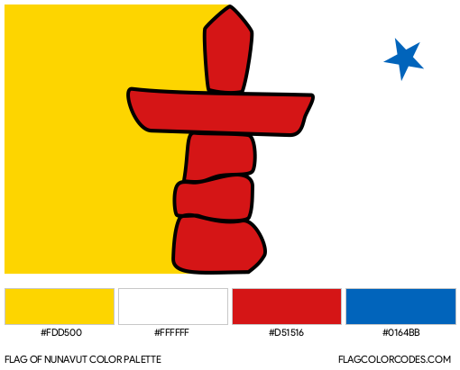 Nunavut Flag Color Palette
