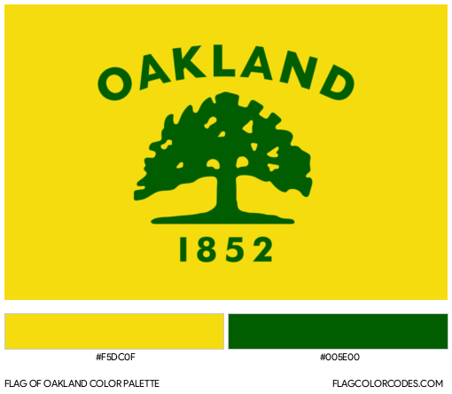 Oakland Flag Color Palette