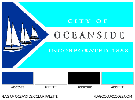 Oceanside Flag Color Palette