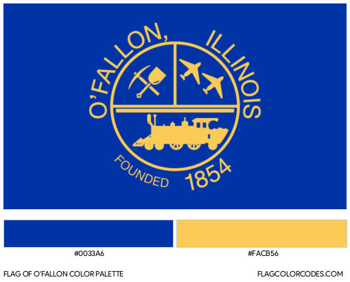 O’Fallon Flag Color Palette