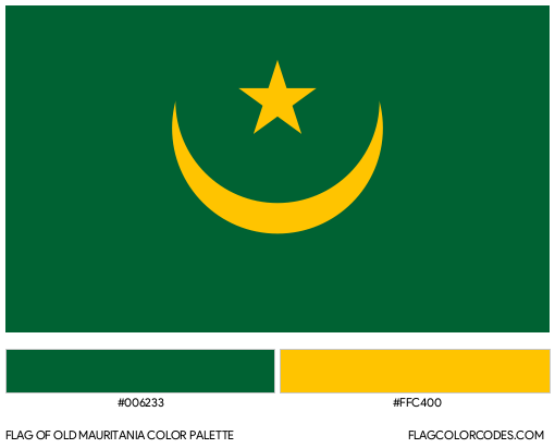 Old Mauritania Flag Color Palette