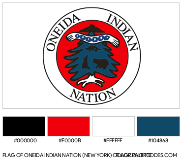 Oneida Indian Nation (New York) Flag Color Palette
