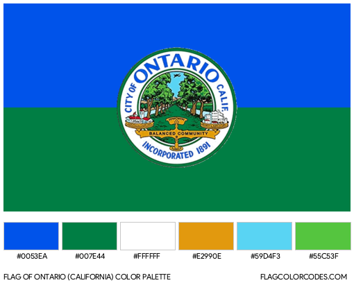 Ontario (California) Flag Color Palette