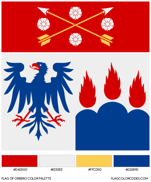 Orebro Flag Color Palette