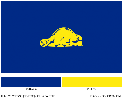 Oregon [Reverse] Flag Color Palette
