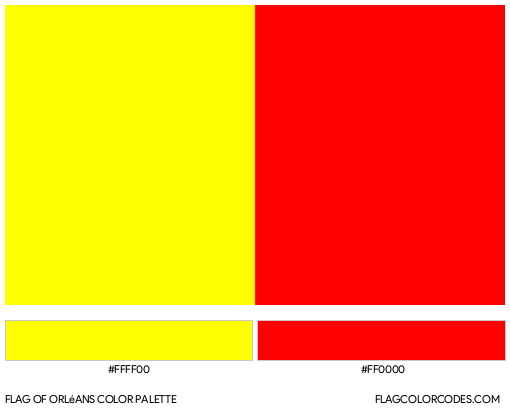 Orléans Flag Color Palette