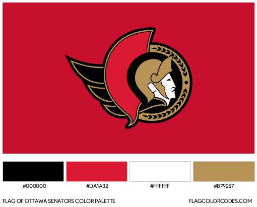 Ottawa Senators Flag Color Palette