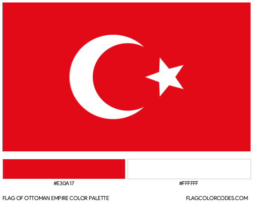 Ottoman Empire Flag Color Palette