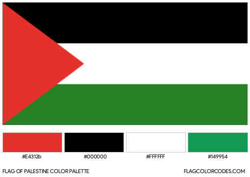 Palestine Flag Color Palette