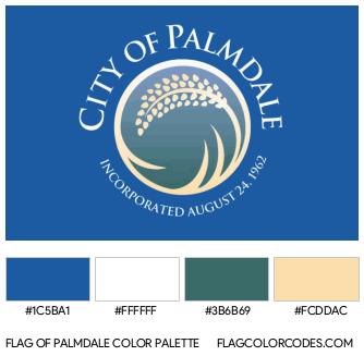 Palmdale Flag Color Palette