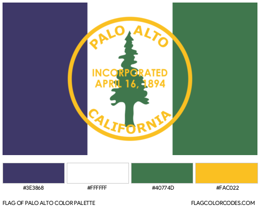 Palo Alto Flag Color Palette