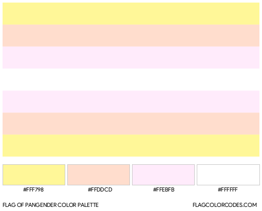 Pangender Flag Color Palette