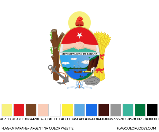 Paraná Flag Color Palette
