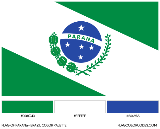 Paraná Flag Color Palette