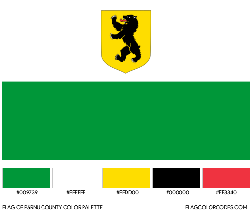 Pärnu County Flag Color Palette