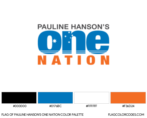 Pauline Hanson’s One Nation Flag Color Palette