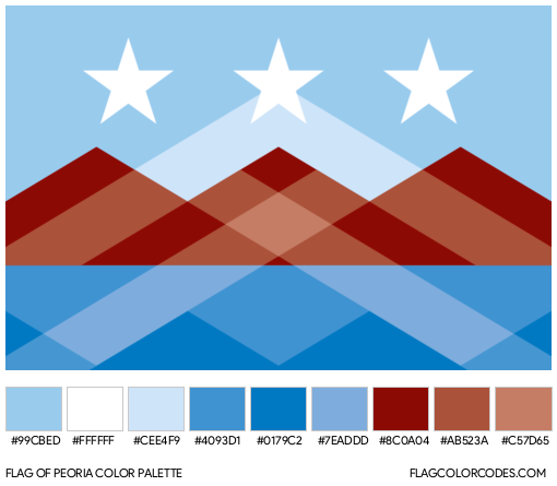 Peoria Flag Color Palette